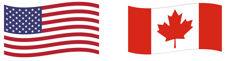 USA-Canadian-Flags